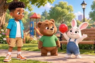 do pixar style 3d kids animation, ai kids cartoon video, 3d character animation