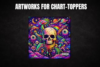 design professional album cover art ready for spotify