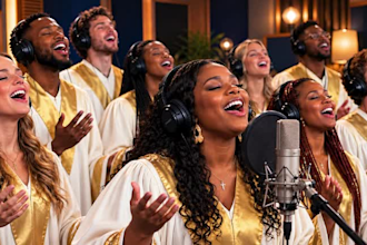 record afrobeat choir, gospel choir, background vocals and harmonies
