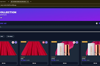 develop a modern e commerce website with ai virtual try on and whatsapp ordering