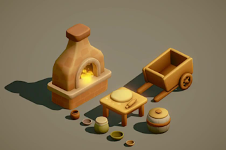 create 3d game assets in pbr or stylized