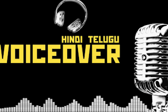do professional female voiceover in hindi and telugu for youtube and ads