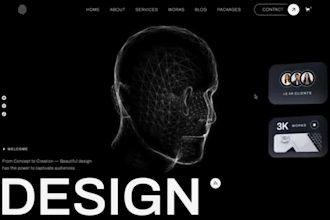 design spline rive micro interactive webflow saas landing page website animation