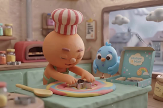 create a colorful clay style animation for your story, product or brand