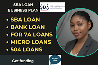 create business plan for sba loan approval 7a or bank loan