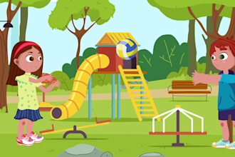 create children 2d animated videos
