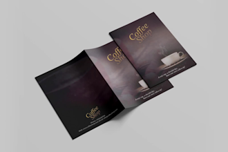 design professional bifold or trifold brochure