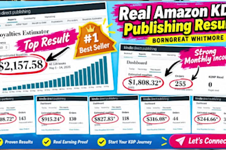 professionally format, publish, promote  your book on amazon and kindle KDP