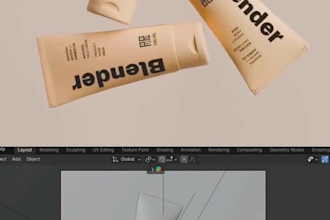 create a 3d product video for ecommerce and marketing using blender