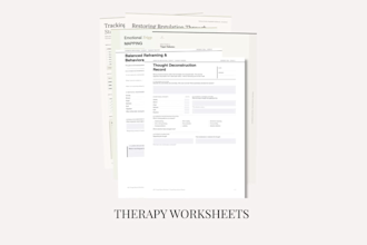 design premium psychology based workbooks and worksheets