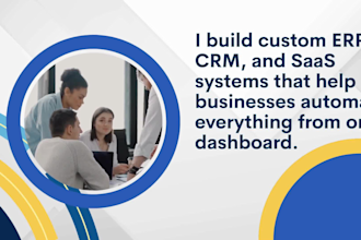 develop custom business or retail CRM system, erp system for fast sale