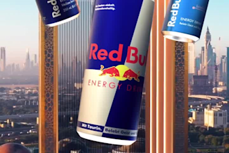 create 3d billboard animation and 3d anamorphic outdoor cgi product display ads
