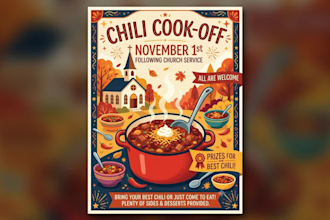 make church and nonprofit event flyers