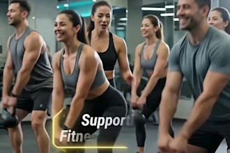 create ai video gym fitness ads with veo