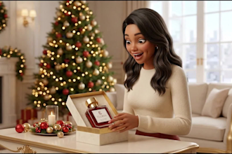 create 3d ai christmas animation video new year greetings brands holiday sales