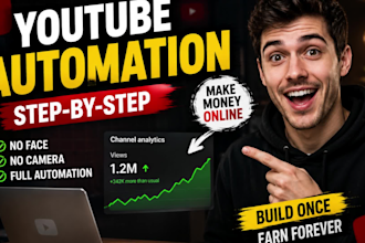 build and manage a profitable youtube automation channel