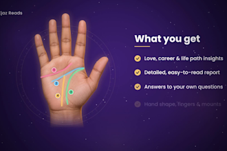 do a detailed palm reading for love marriage and career