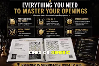 create your personalized chess opening repertoire