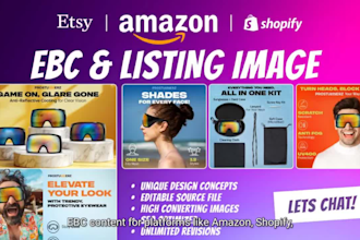 create listing images and ebc content for ecommerce