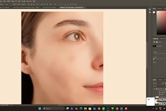 do professional skin retouching for headshots and photos