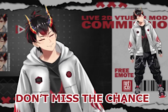 live2d vtuber avatar anime model vtuber avatar rigging vrm 3d vtuber character