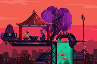 create looping pixel art GIF animation for games and social media
