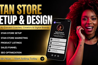 stan store website setup design for coaches creators digital brands