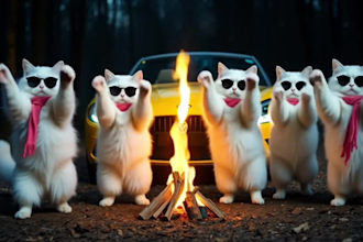 create ai cats music videos or animated cat clips for you