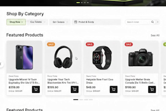 build shopify electronics website ecommerce gadgets store