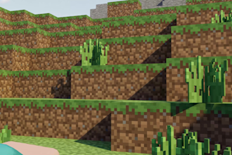 first person perspective minecraft action animation