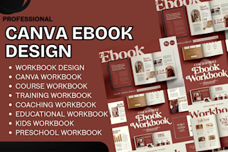 design digital travel planner journal canva ebook training guide workbook pdf