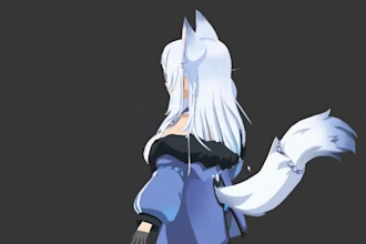 rig live2d model vtuber model live2d rigging vtuber commission anime vtuber