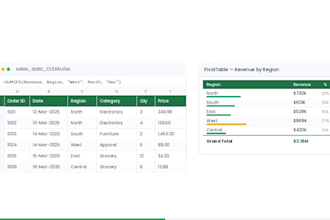 clean and analyze excel data