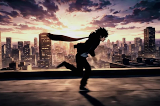 create cinematic ai anime video, anime animation and anime short film