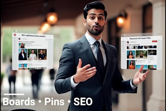 manage, optimize pins and boards with pinterest SEO
