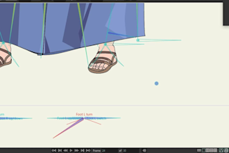 rig and animate a moho character with full 360 body turn
