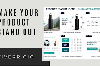 design professional product feature icons
