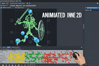 create smooth 2d character animation in spine 2d
