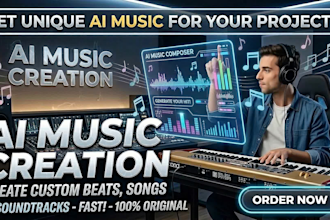 custom ai music or jingles for your project