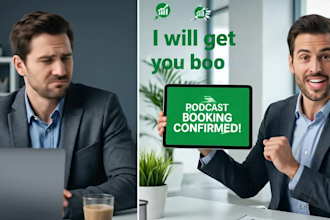 be your podcast booking agent and secure confirmed guest interviews