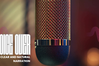 record professional english voice over narration