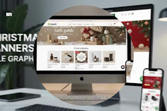 design or redesign shopify black friday store and klaviyo bfcm email campaign