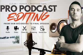 professionally edit your podcast audio and video