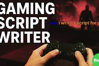 write a creative youtube script for vlogs,gaming