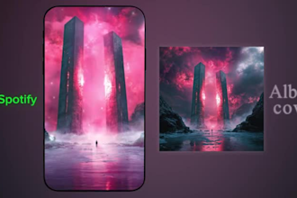 animate custom album cover art for spotify canvas videos