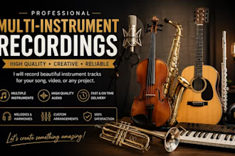 record professional violin or viola for your song
