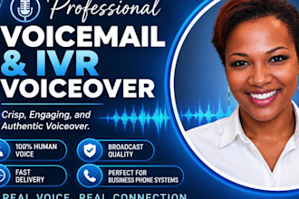 record voicemail greeting with american black female voice