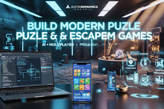 develop a modern unity puzzle or escape room game with ai and multiplayer