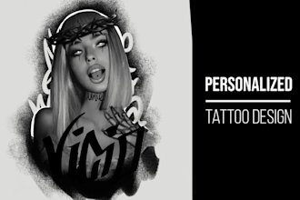 create custom blackwork and unique tattoo designs
