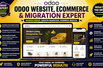 design odoo ecommerce website and odoo migration